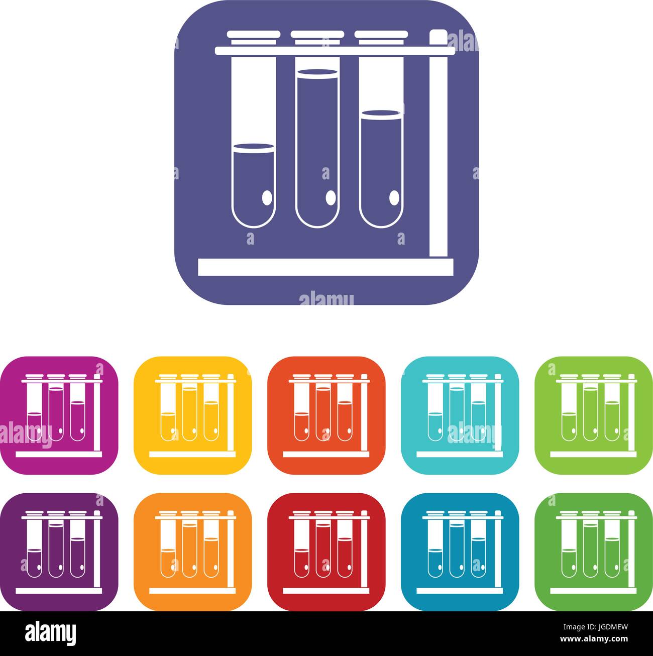 Green glass beakers Stock Vector Images - Alamy