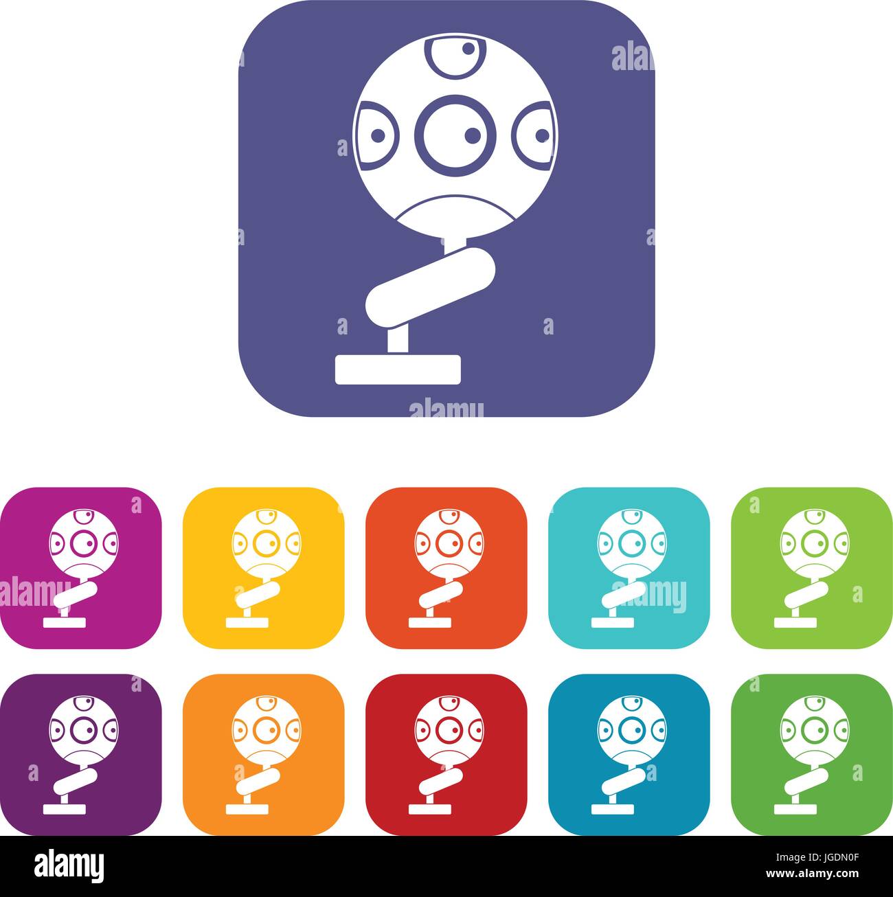Game device icons set flat Stock Vector Image & Art - Alamy