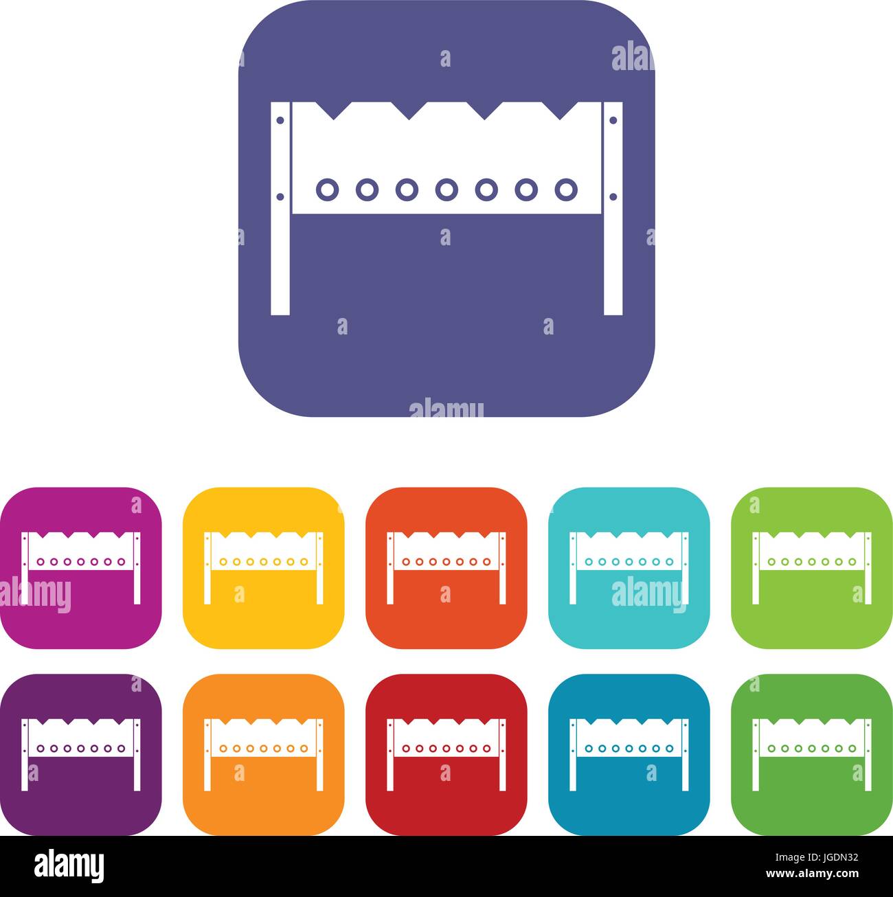 Brazier icons set flat Stock Vector Image & Art - Alamy