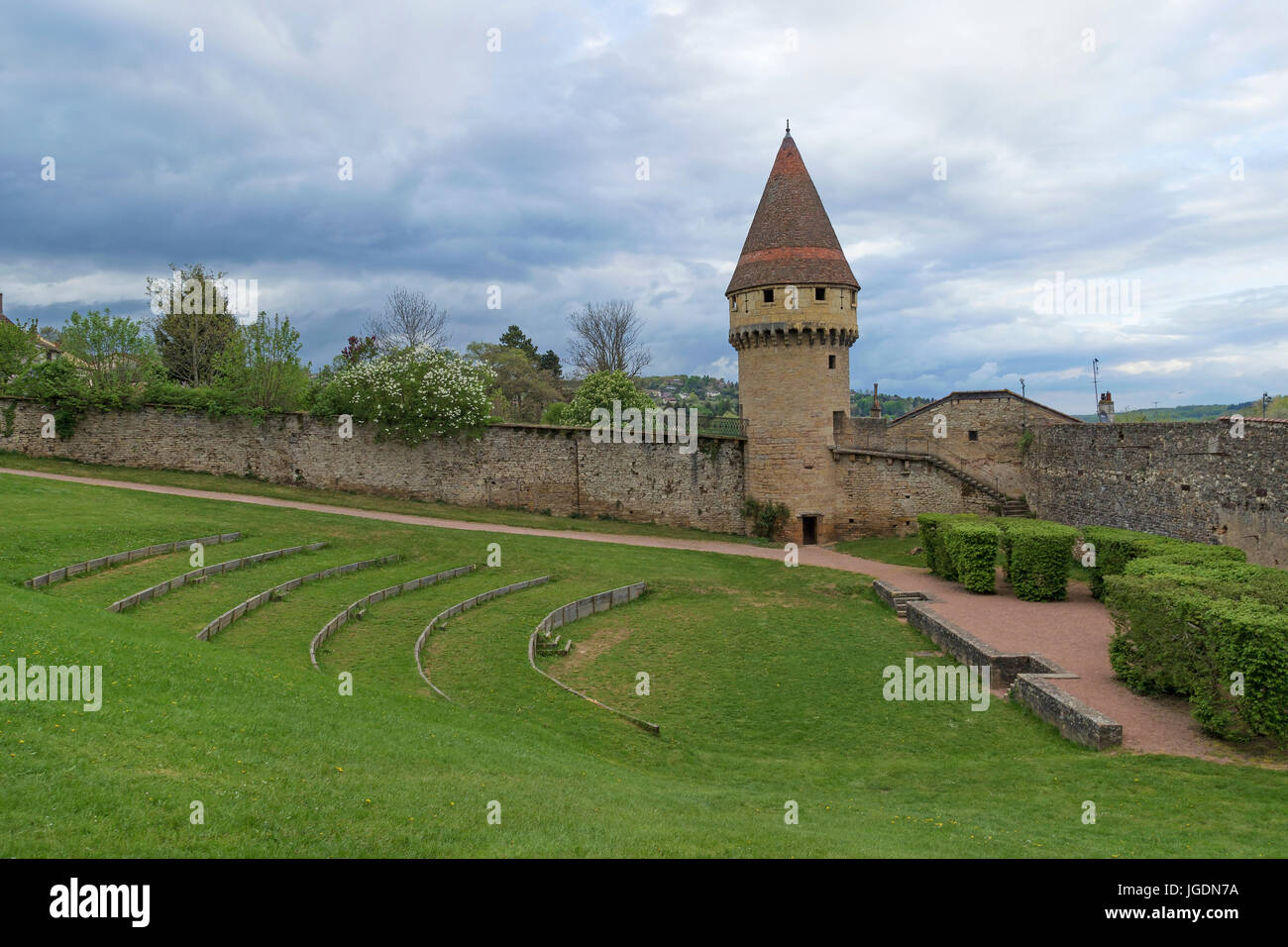 Fabry tower in Cluny, Burgundy, France Stock Photo Alamy