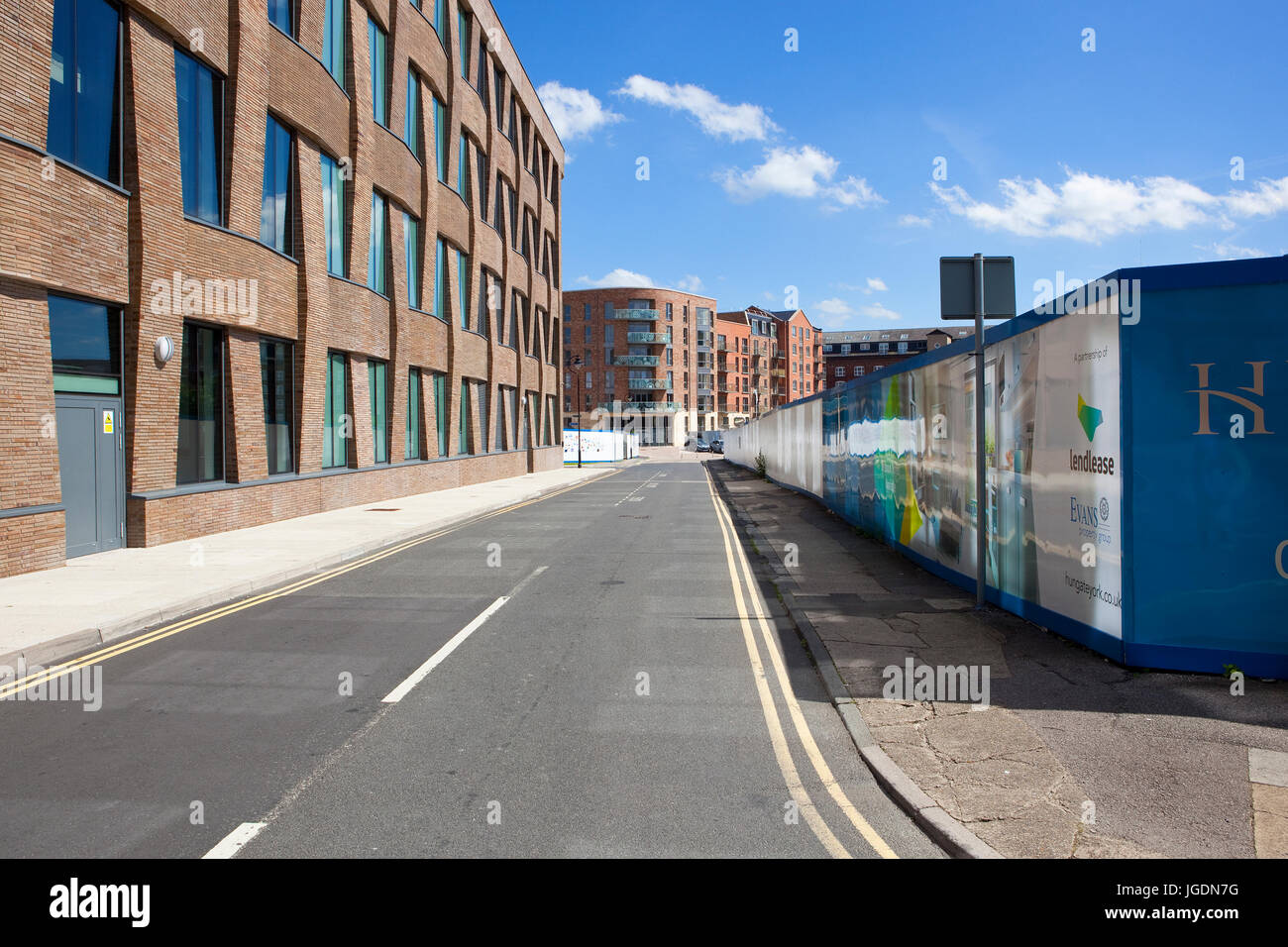 New Housing Development At Hungate In The Ancient City Of York In 