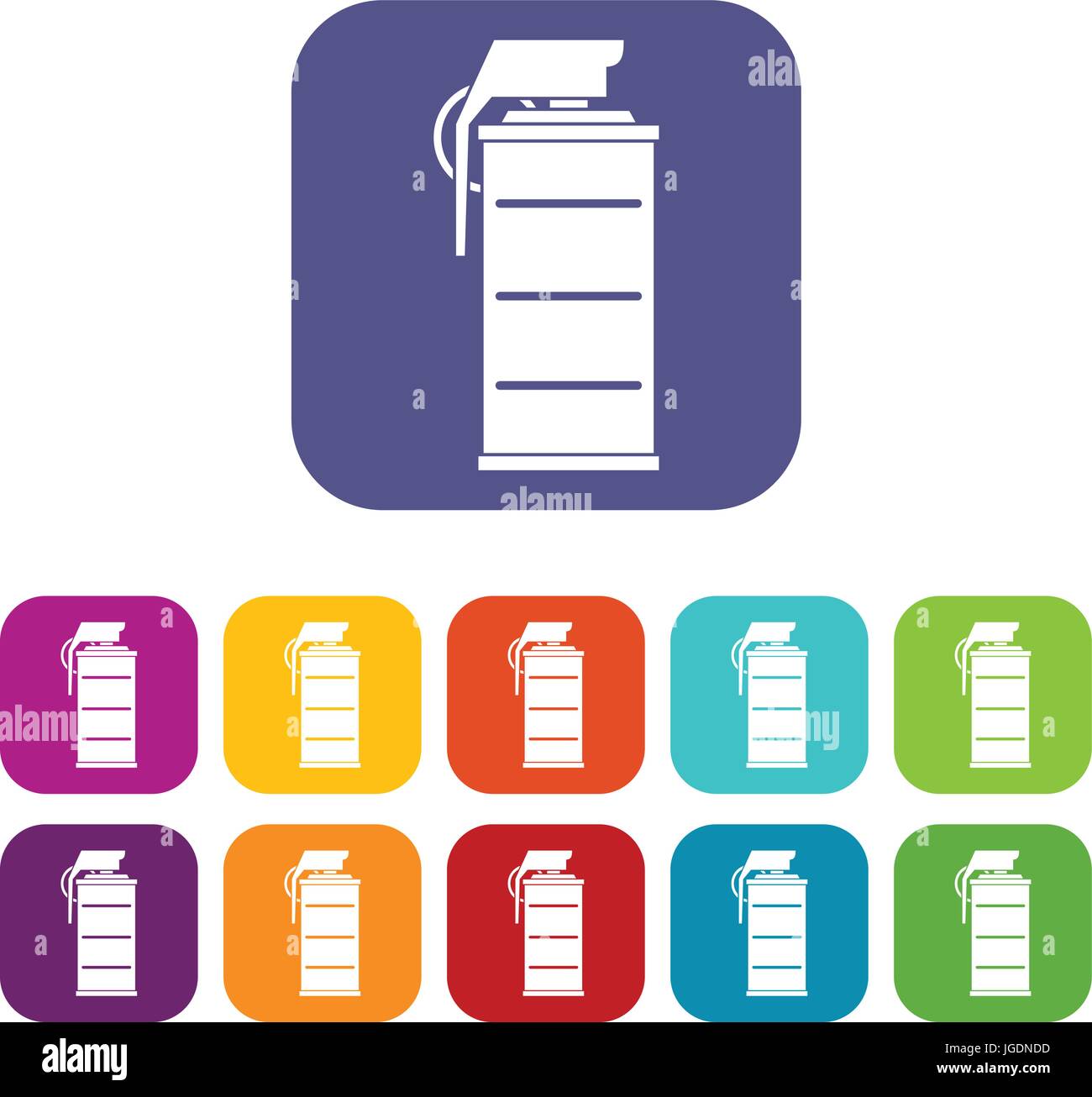 Stun grenade icons set flat Stock Vector Image & Art - Alamy