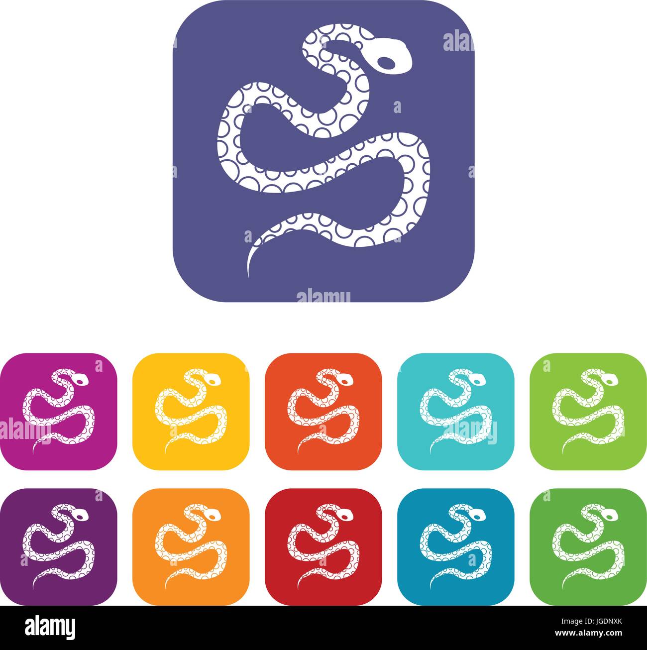 Large python snake Stock Vector Images - Alamy