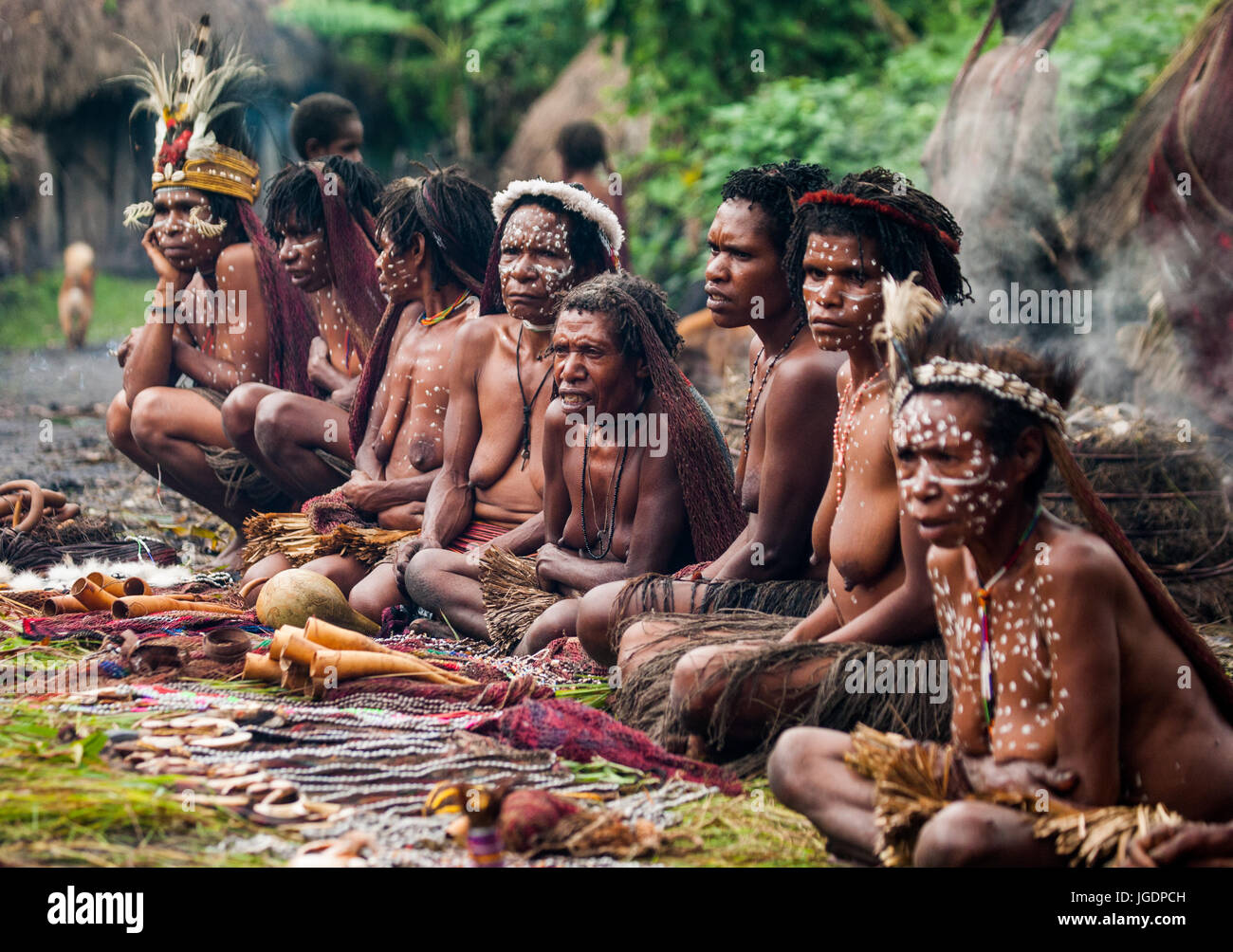 Dani tribe woman in village hi-res stock photography and images image