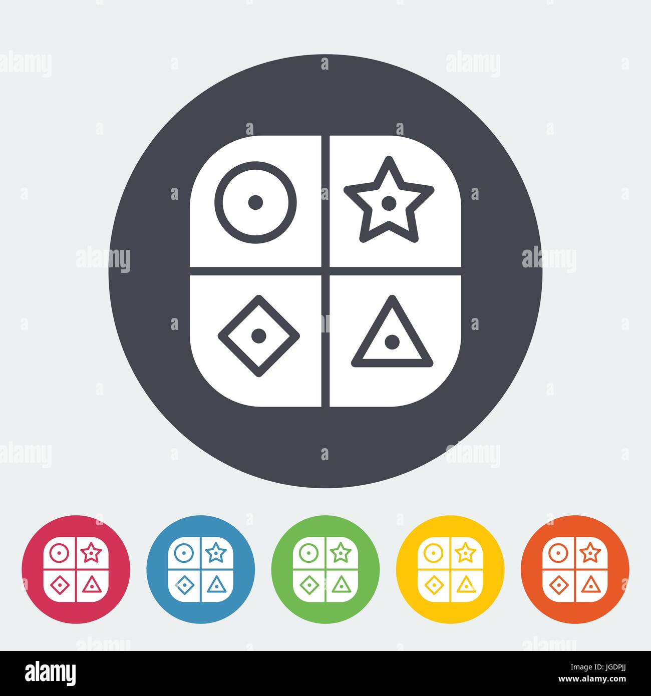 Sorter educational toy icon. Flat vector related icon for web and ...