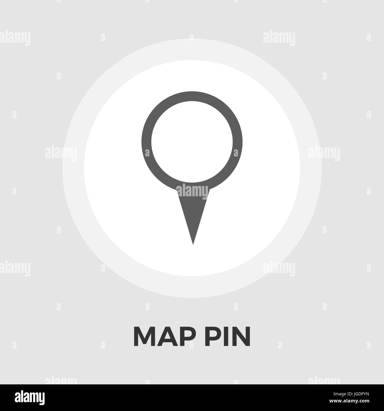 Map Pin Icon Vector. Flat icon isolated on the white background ...