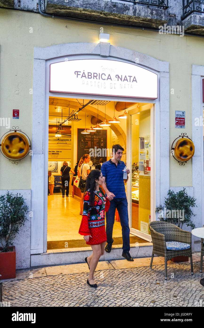 Famous bakery and pastry shop in Lisbon called Fabrica Nata LISBON PORTUGAL 2017 Stock Photo