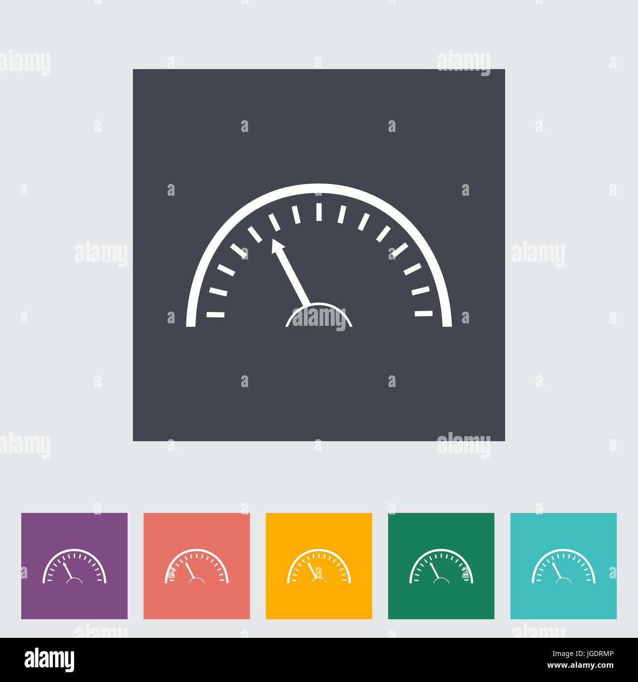 Speedometer flat icon. Vector illustration Stock Vector Image & Art - Alamy