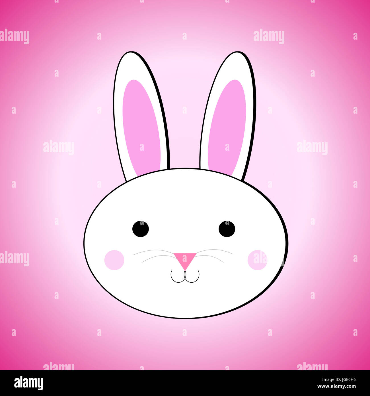 Cute bunny head Stock Photo Alamy
