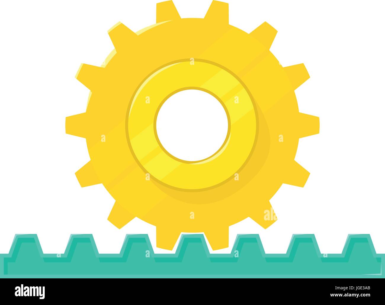 Rack and pinion gear Stock Vector Images - Alamy