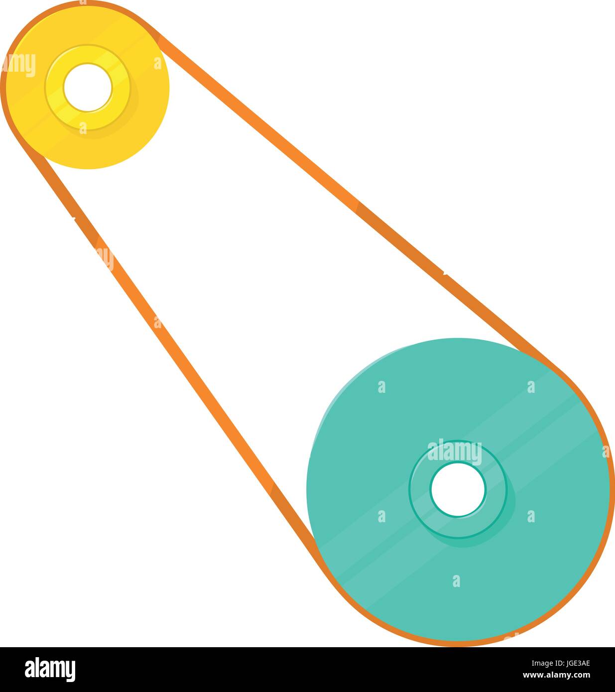 Chain gear icon, cartoon style Stock Vector Image & Art Alamy