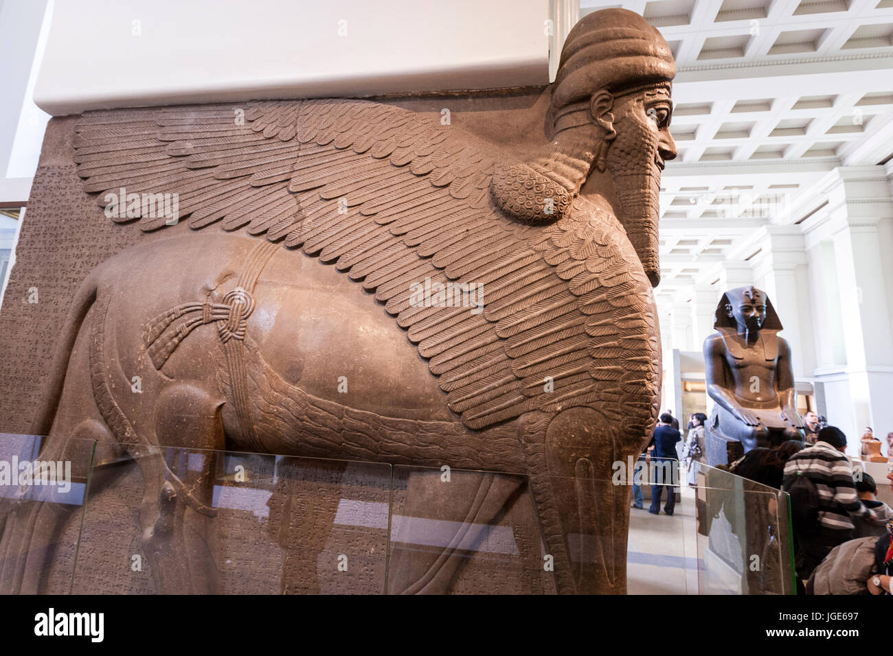 Winged lion british museum hi-res stock photography and