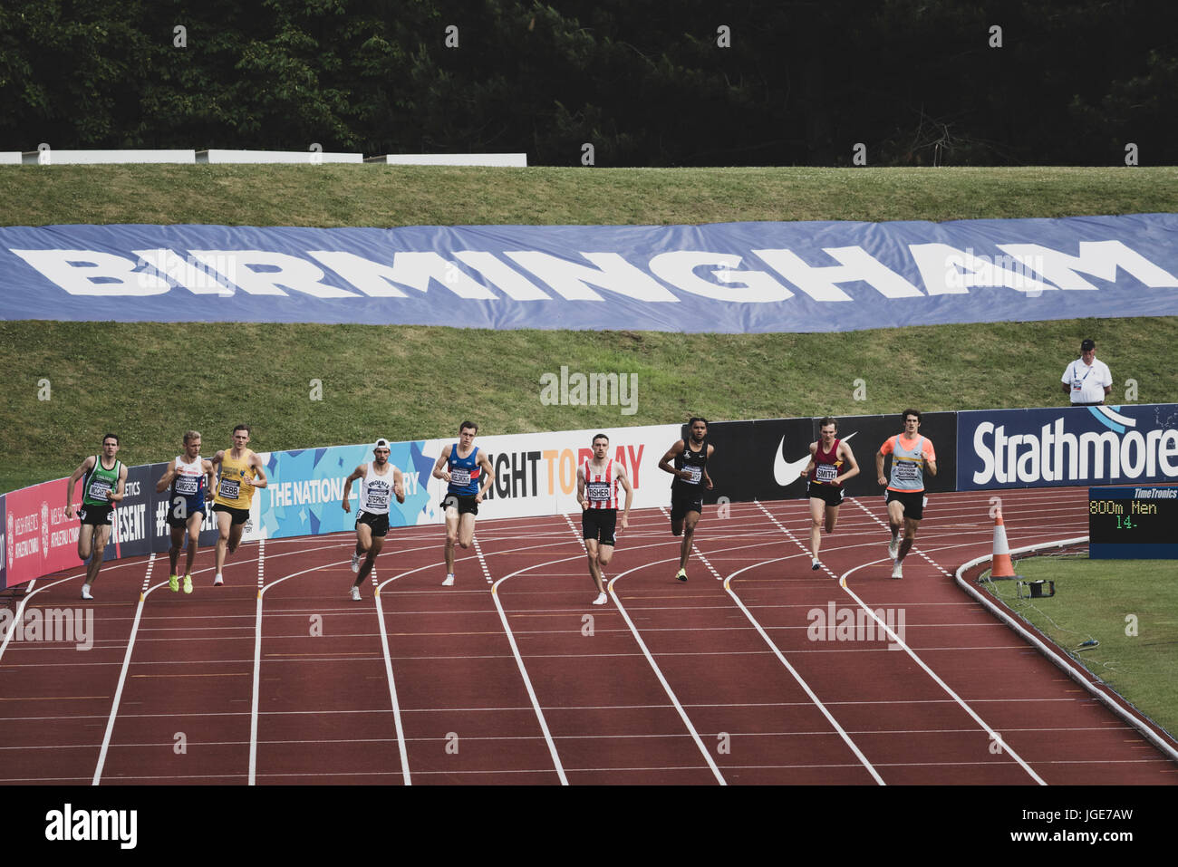 The British Athletics Championships and World Trials at the Alexander Stadium, Birmingham, United Kingdom on 1-2 July 2017 Stock Photo