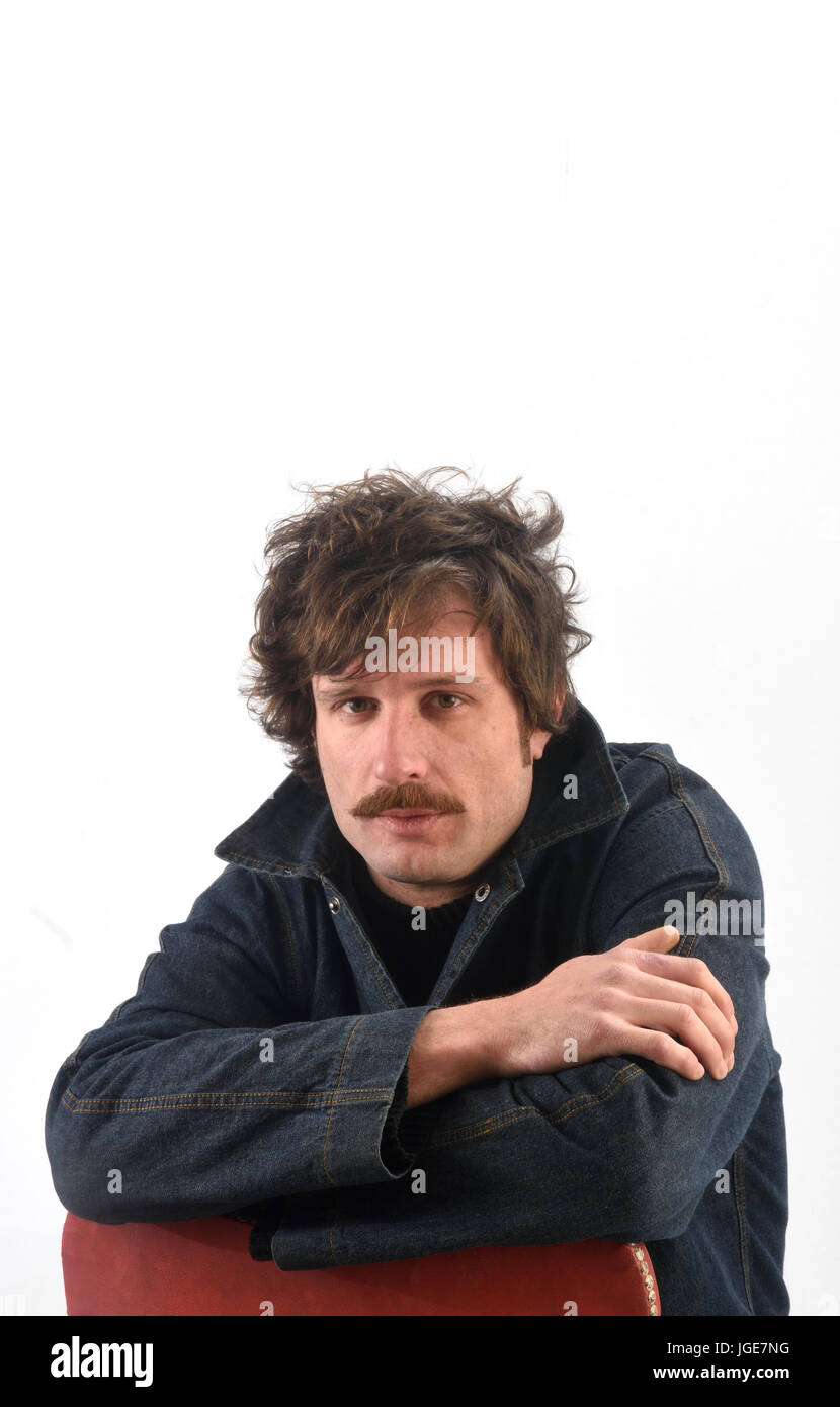 Portrait of a young man on white background Stock Photo - Alamy