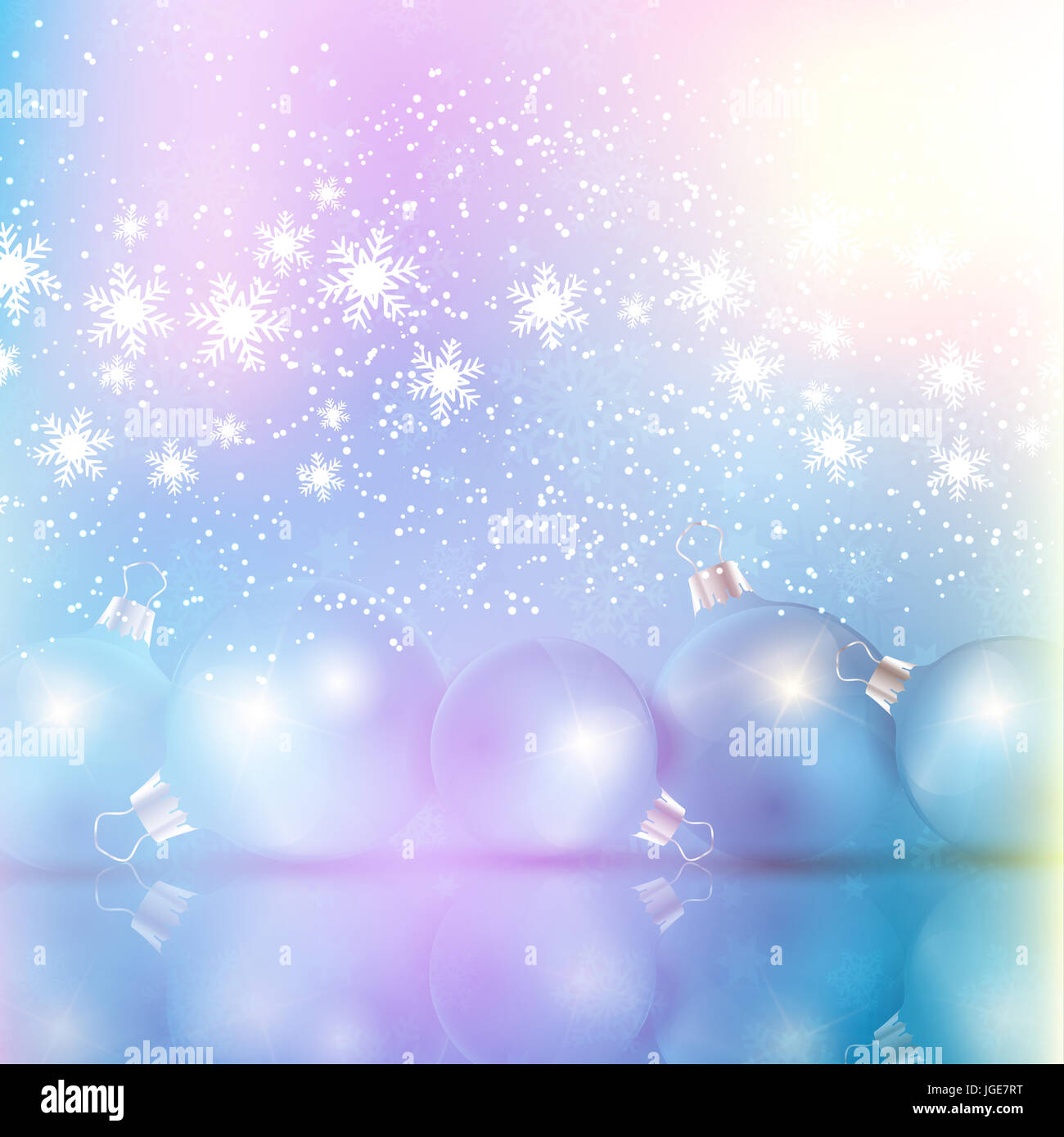 Christmas bauble background with a retro effect Stock Photo