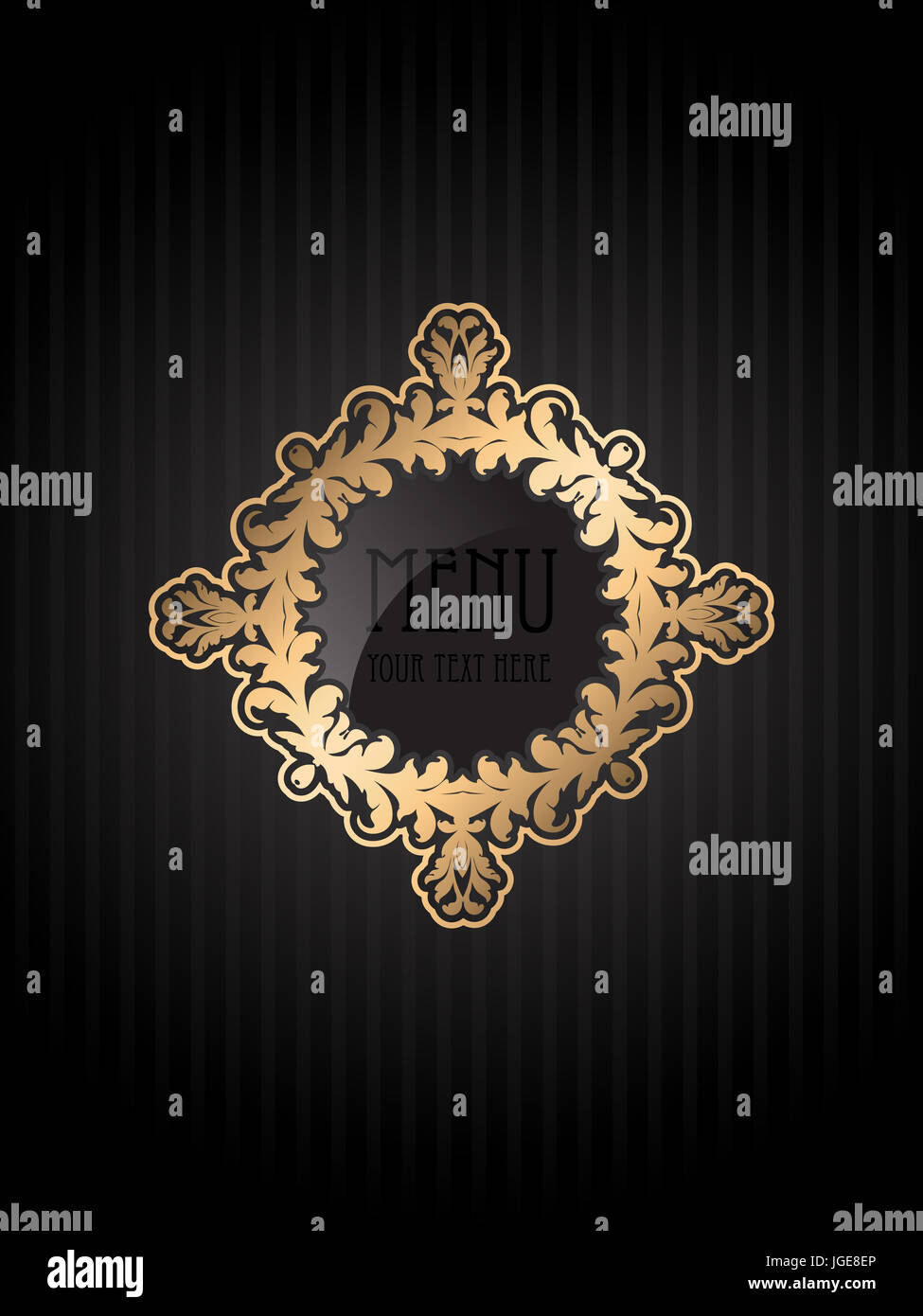 Decorative background - ideal for use as a menu design Stock Photo - Alamy