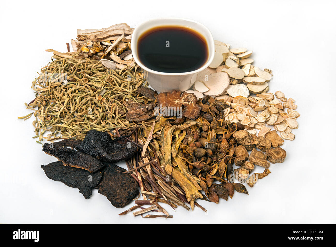 Traditional  Chinese Herbal Medicine Nature Alternative Stock Photo