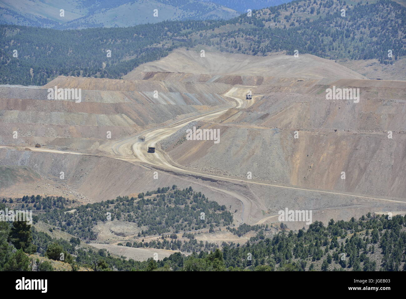 A copper mine in Nevada America Stock Photo Alamy