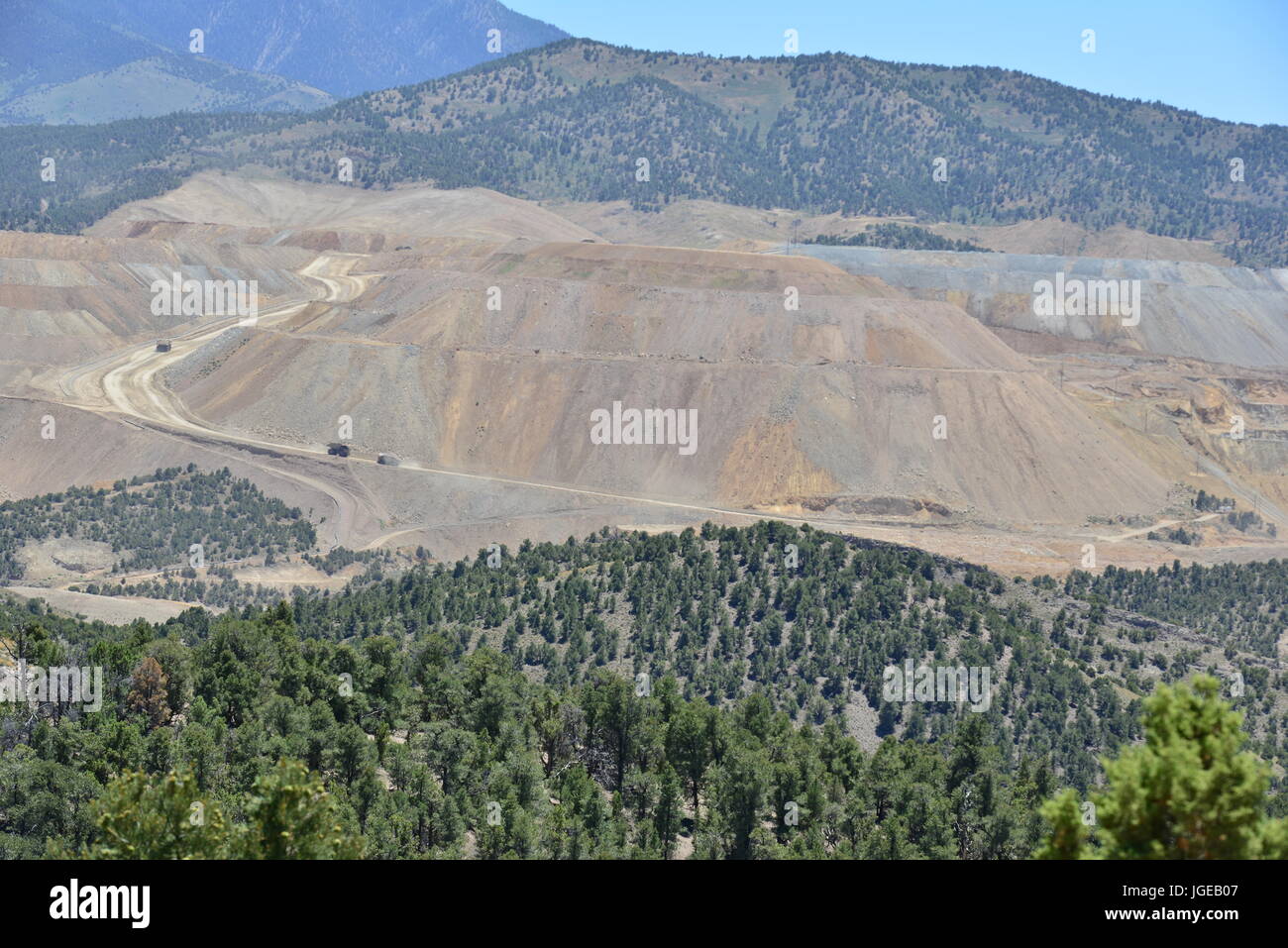 A copper mine in Nevada America Stock Photo Alamy