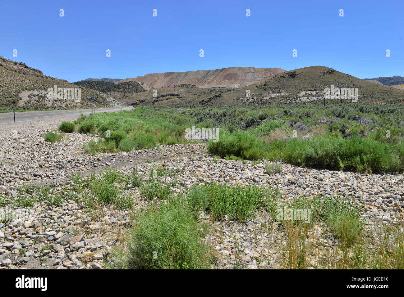 A copper mine in Nevada America Stock Photo Alamy