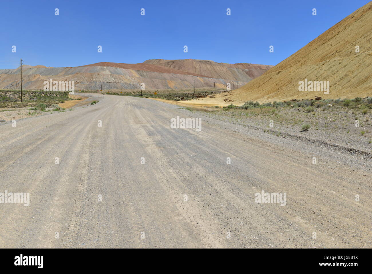 A copper mine in Nevada America Stock Photo Alamy