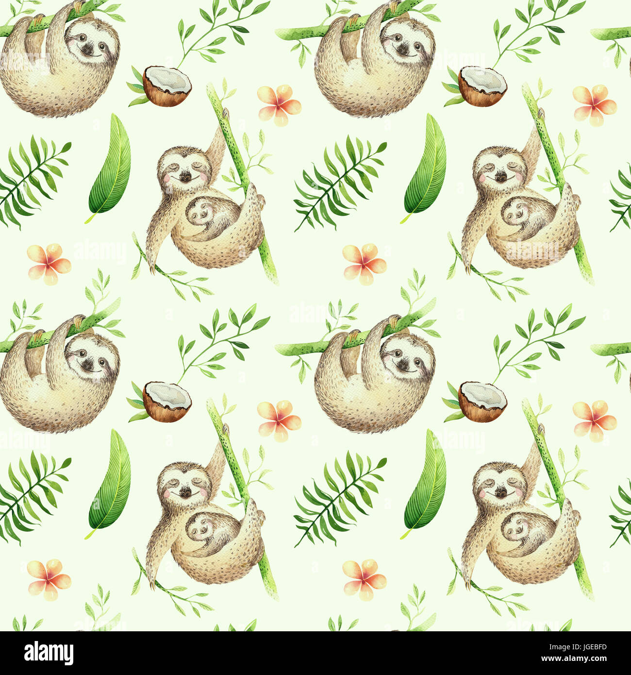 Baby Animals Sloth Nursery Isolated Seamless Pattern Painting Watercolor Boho Tropical Drawing Child Tropical Drawing Cute Palm Tree Leaves Tropic Green Texture Exotic Flower Aloha Baby Shower Stock Photo Alamy Baby Animals Sloth Nursery Isolated Seamless Pattern Painting Watercolor Boho Tropical Drawing Child Tropical Drawing Cute Palm Tree Leaves Tropic Green Texture Exotic Flower Aloha Baby Shower Stock Photo Alamy
