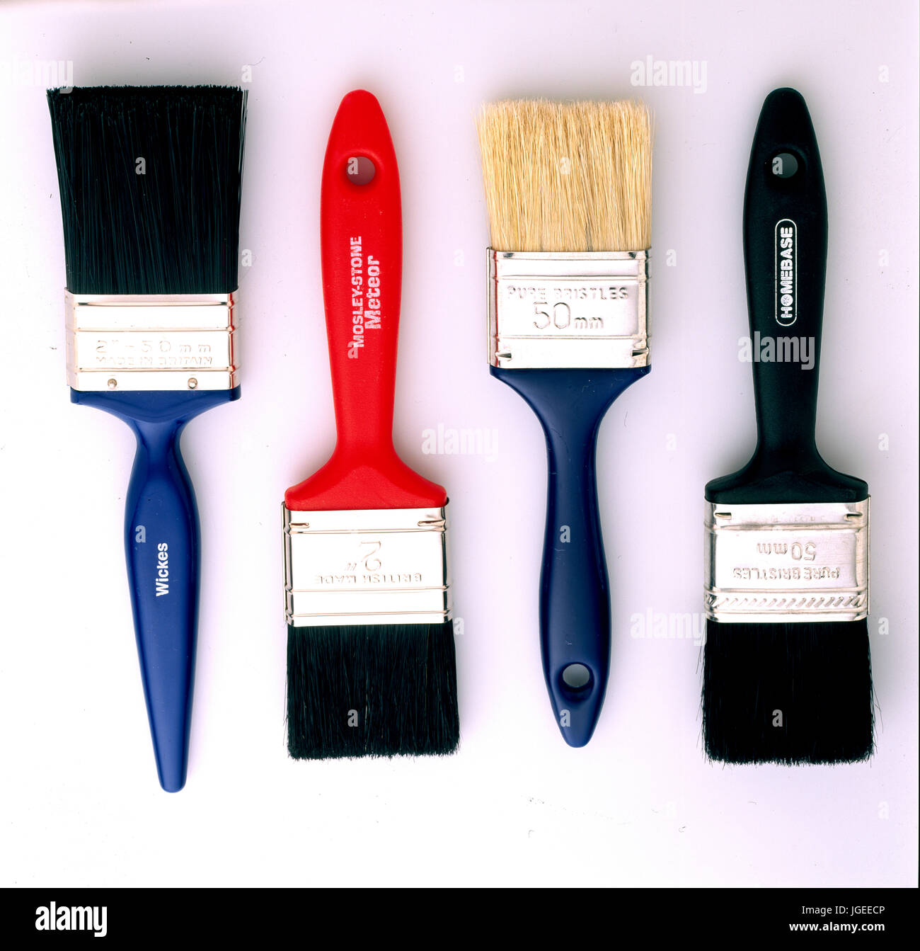 Closeup of paintbrushes; DecoraTING Step x step shots of craft and diy
