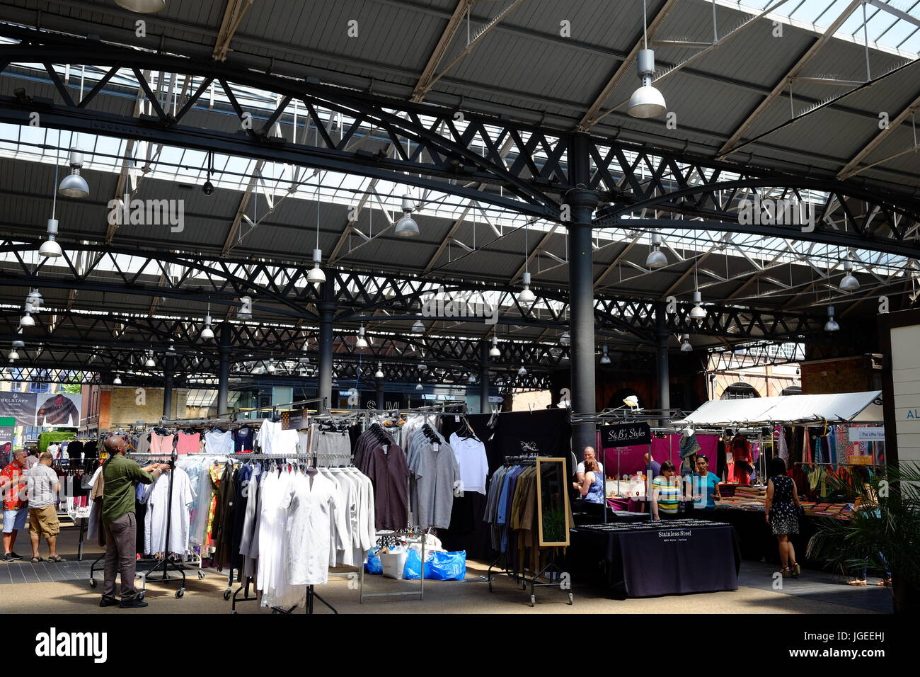 Spitalfields Market in the East End of London Stock Photo
