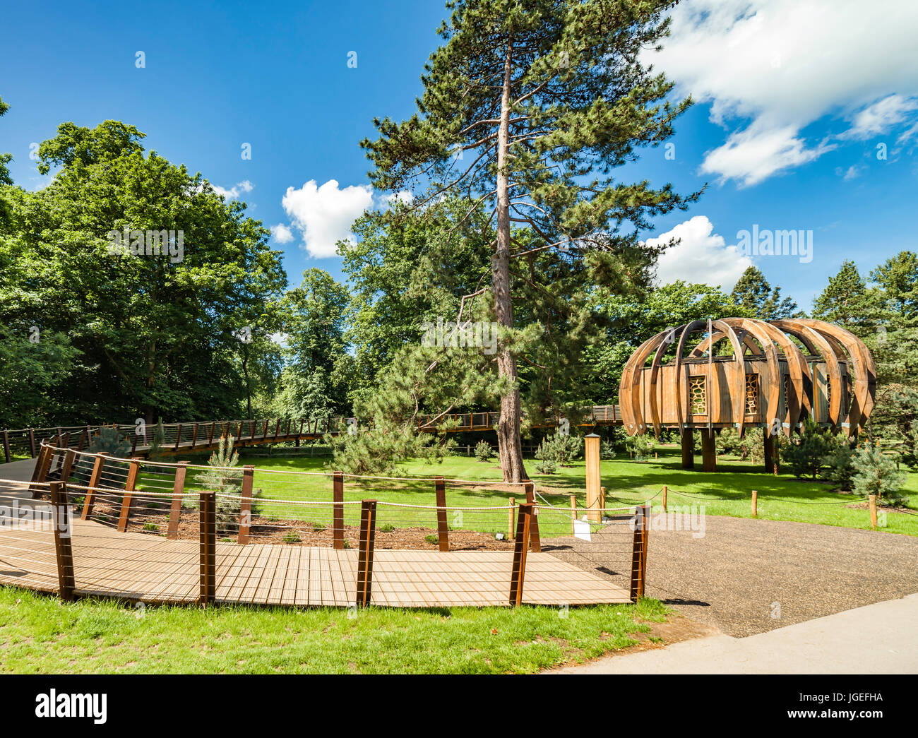 The Woodland House, Kew gardens. Stock Photo
