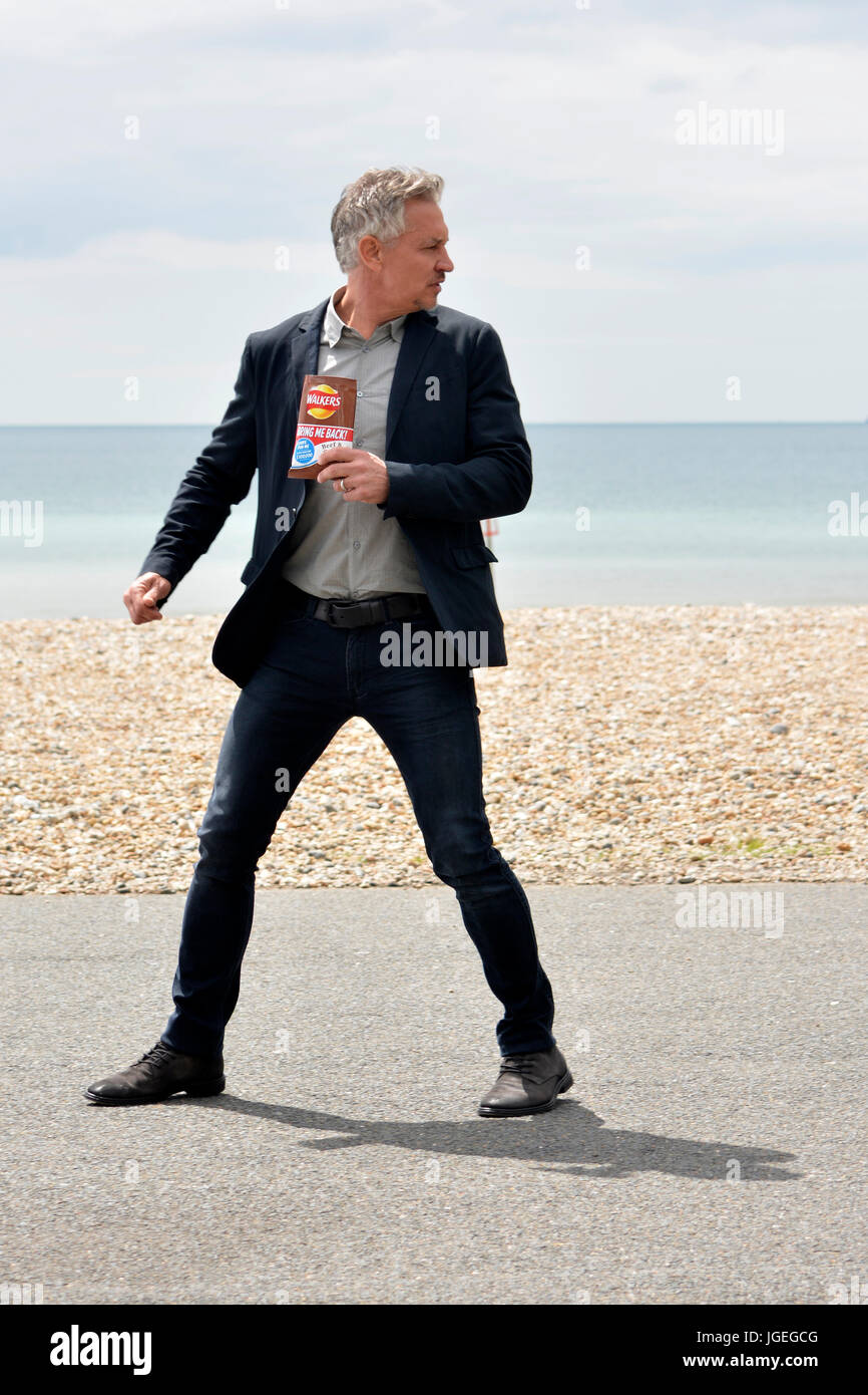 Filming 30 second advert for Walkers crisps on South Coast Stock Photo