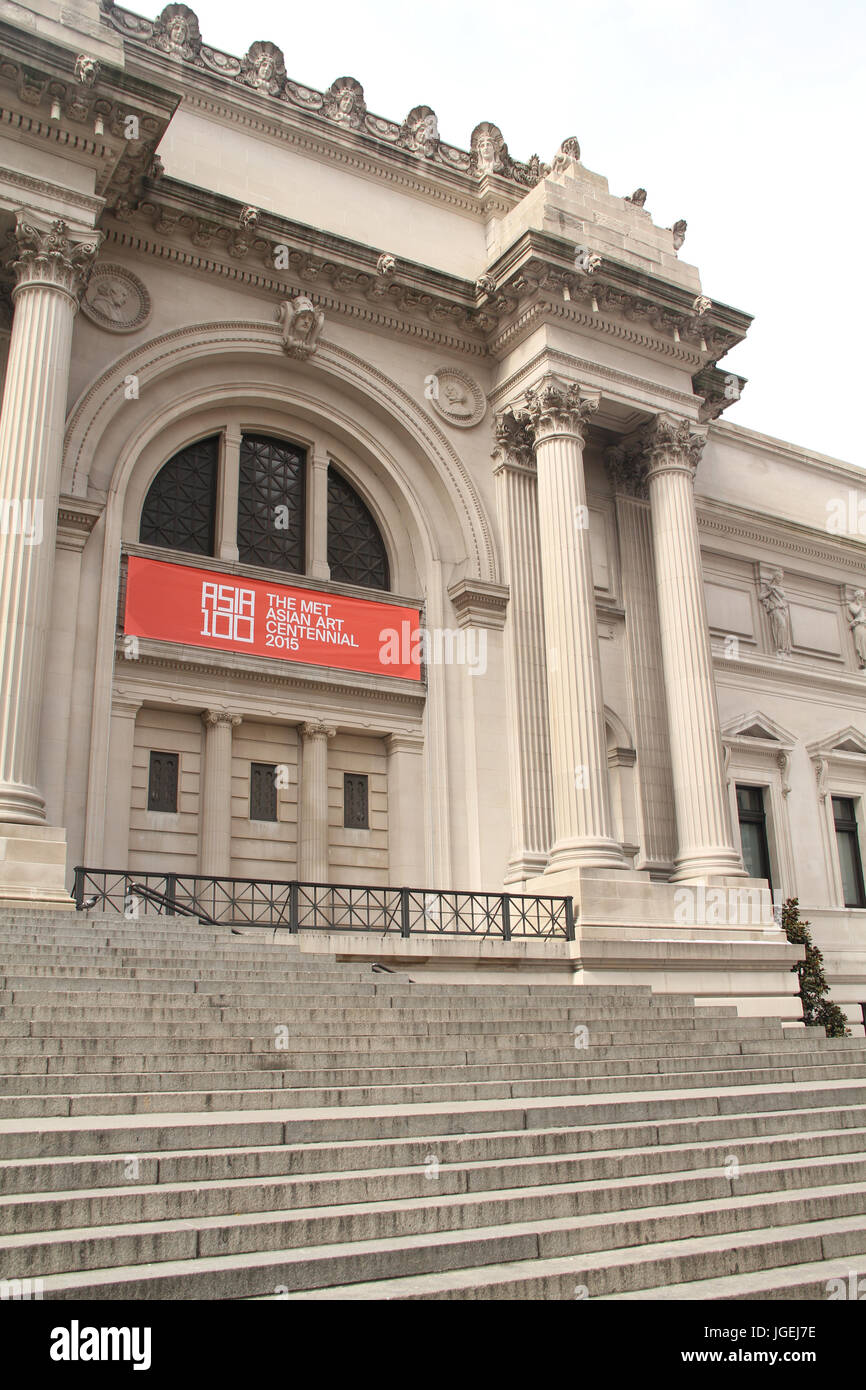 Metropolitan Museum of Art, Central Park, New York, United States Stock