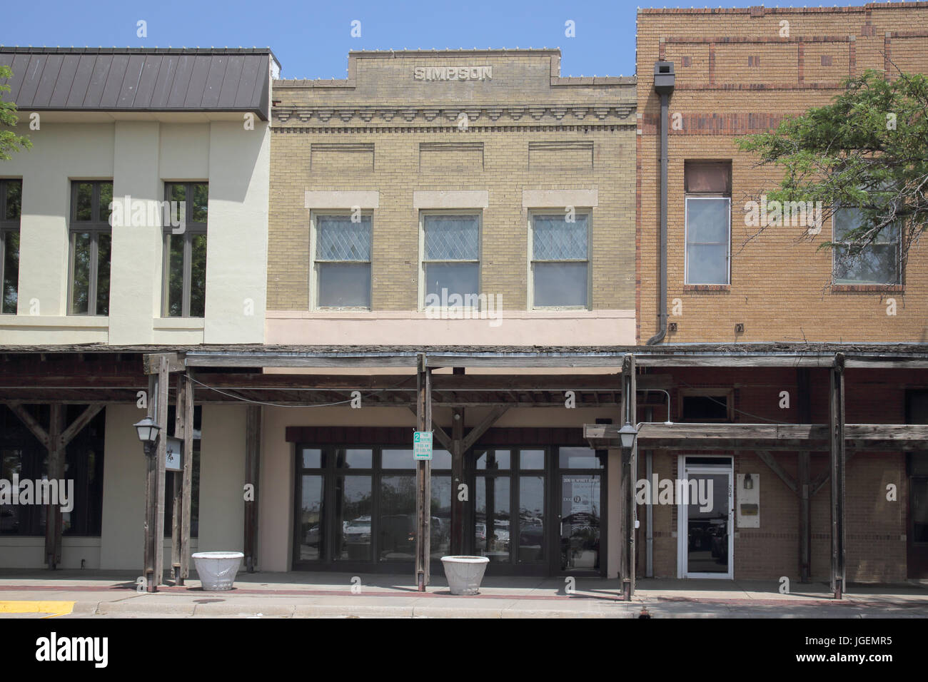 old buildings in dodge city kansas usa Stock Photo Alamy