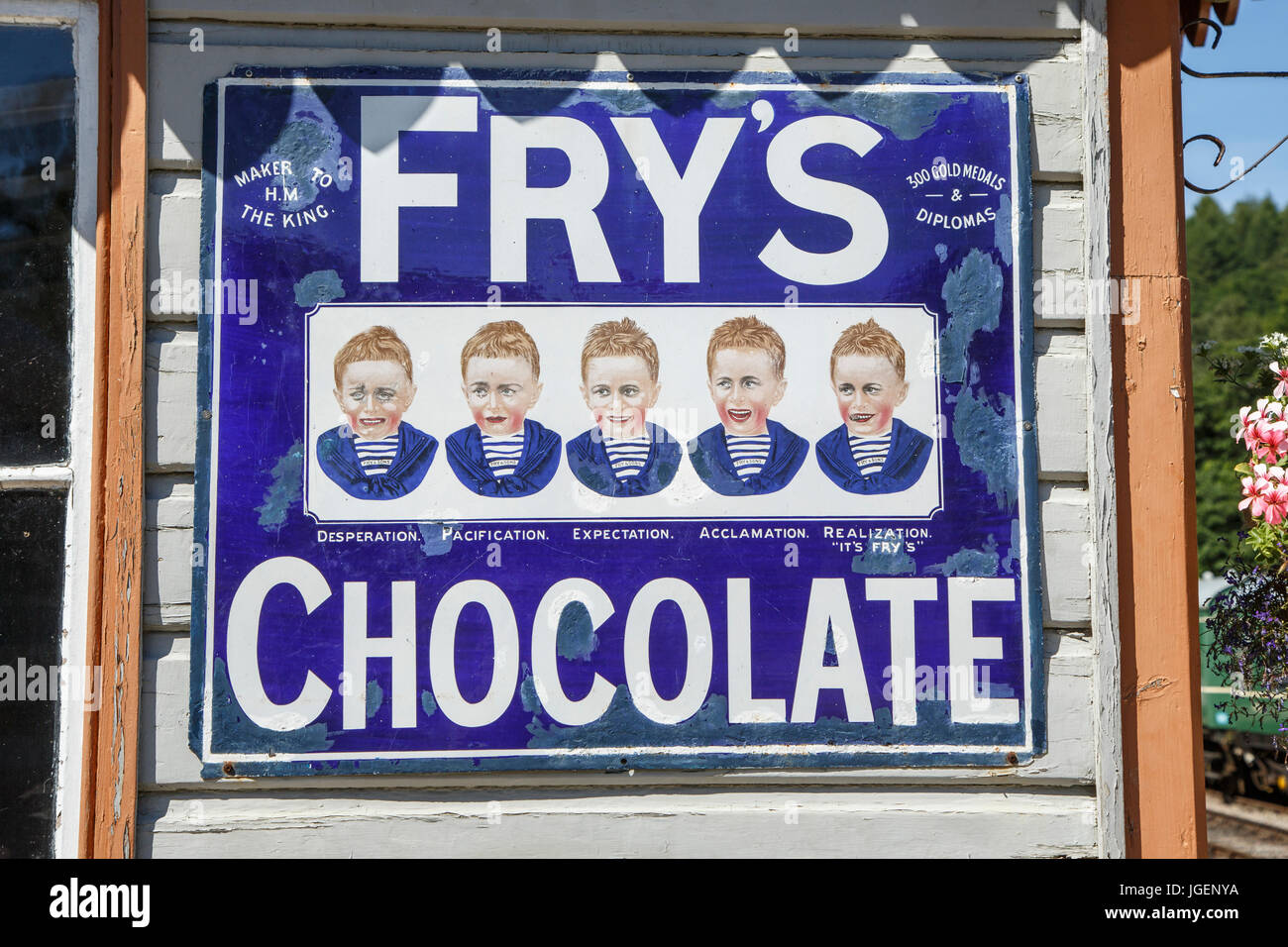 Frys Chocolate Advertising Sign Stock Photos Frys Chocolate
