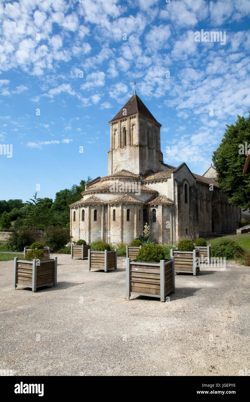 Melle Church France Stock Photo