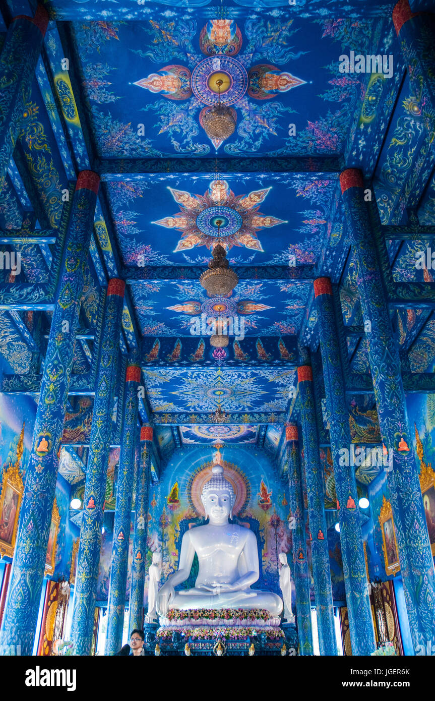 Blue Temple -Rong Suea Ten, Chiang Rai, Thailand Stock Photo - Alamy