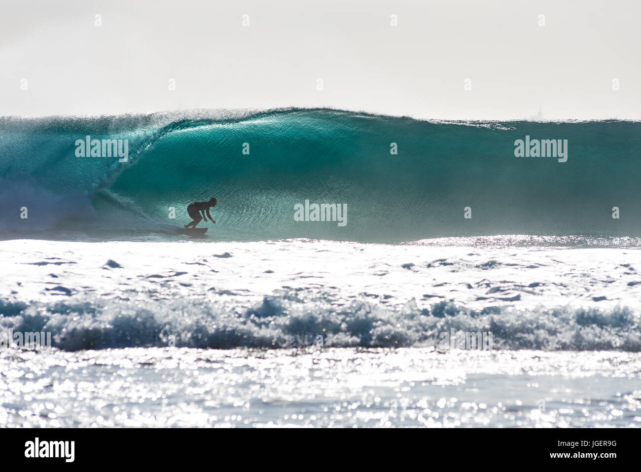 7th June 2017; Desert Point, Lombok, Indonesia.; Surfers from around the world enjoy the extreme
