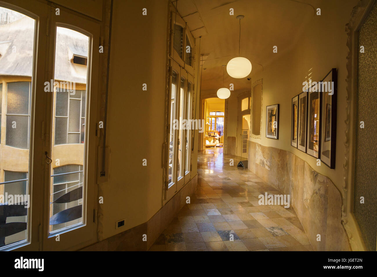 Casa mila interior hi-res stock photography and images - Alamy
