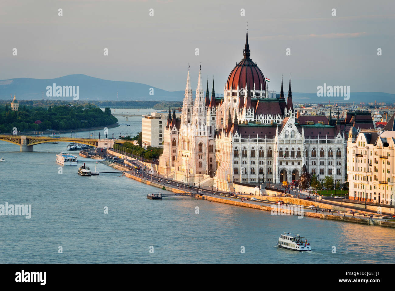 The Beautiful Capital City of Budapest in Hungary Stock Photo