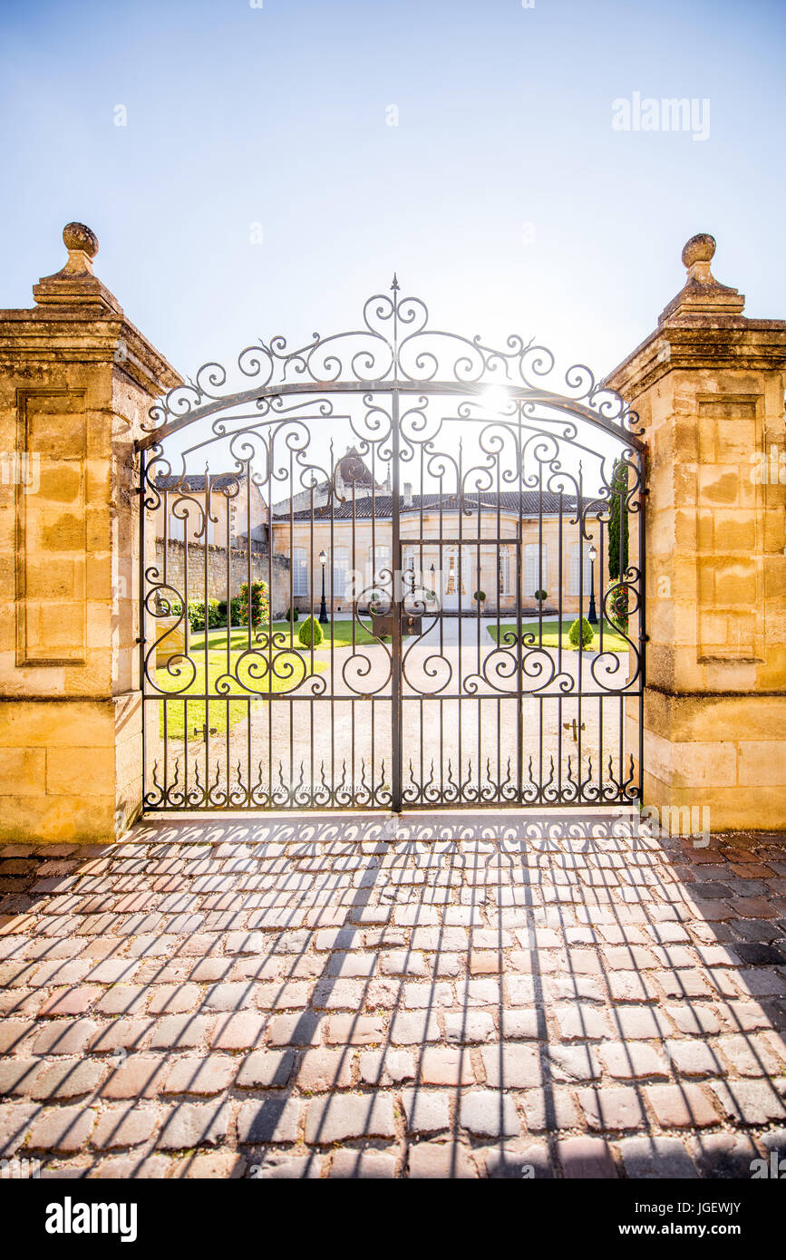 Beautiful french gates Stock Photo