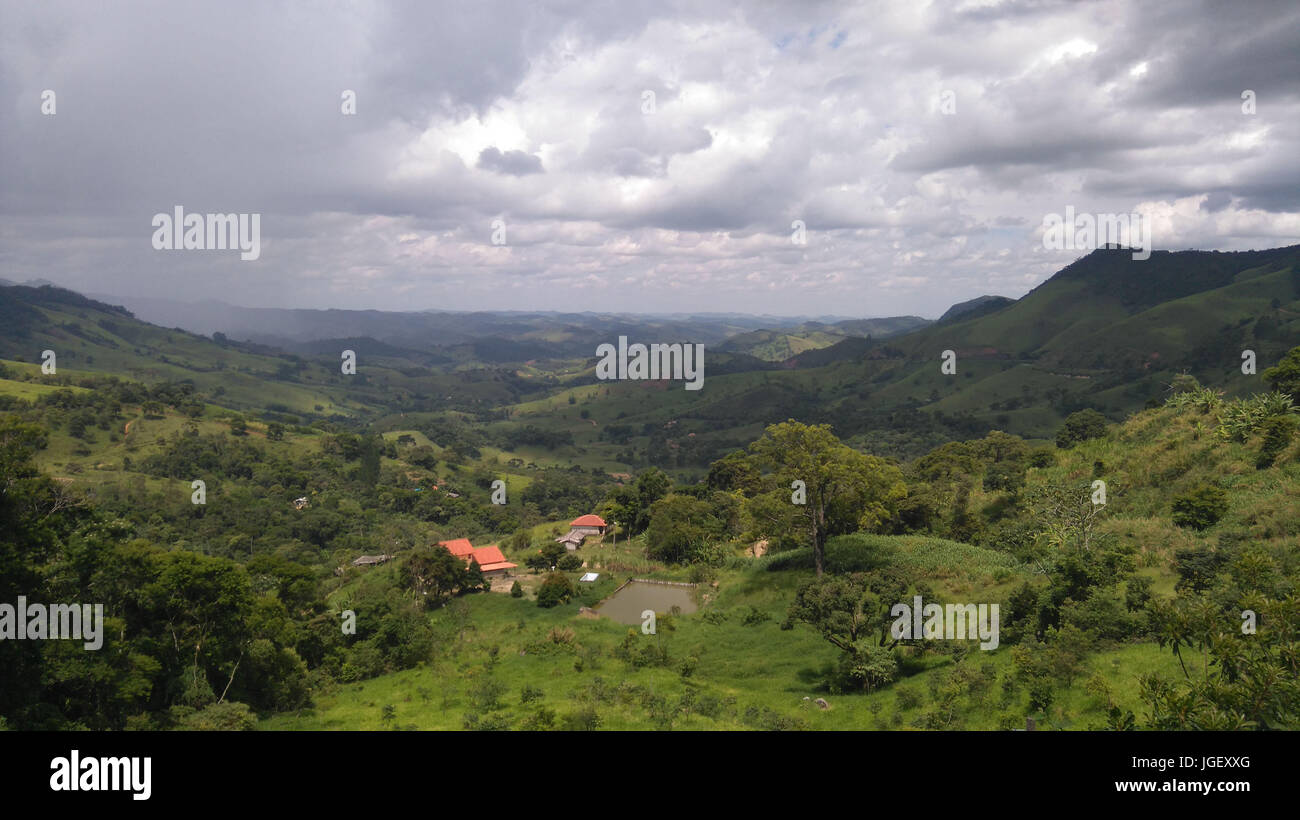 Landscape view Mirante, 2016 Santa Bárbara do Tugúrio, Minas Gerais, Brazil. Stock Photo