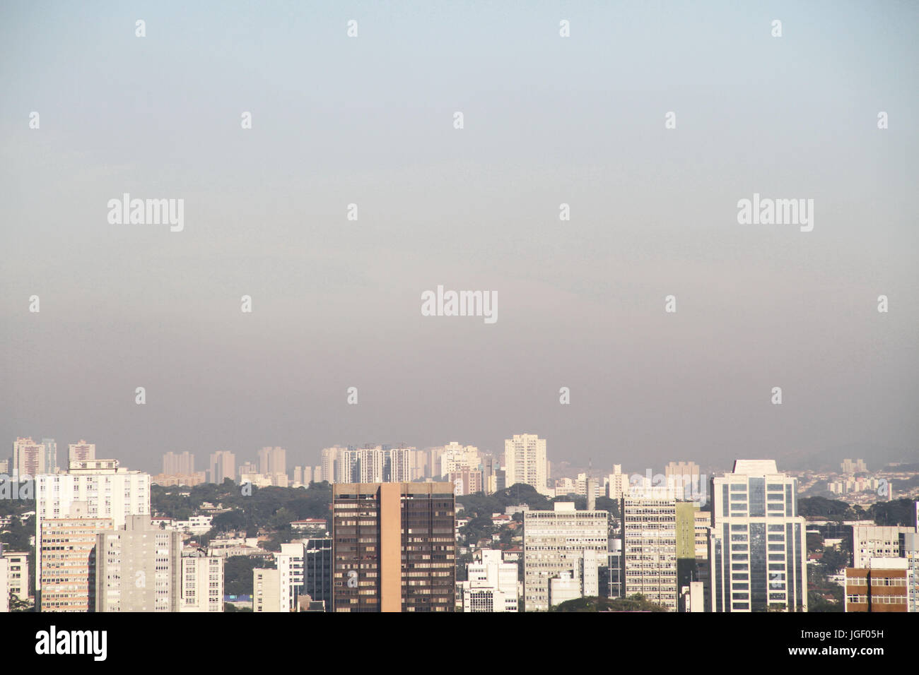 Buildings, seen from above, 2011, Capital, São Paulo, Brazil. Stock Photo