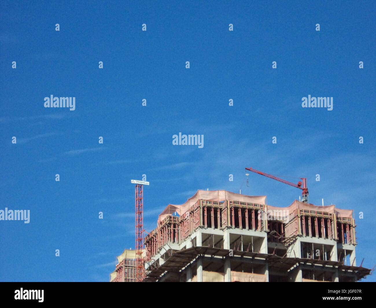 Construction, 2011 Capital, São Paulo, Brazil. Stock Photo