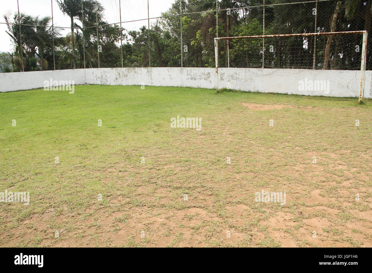 Soccer field, suburbs, 2014, Capital, São Paulo, Brazil. Stock Photo