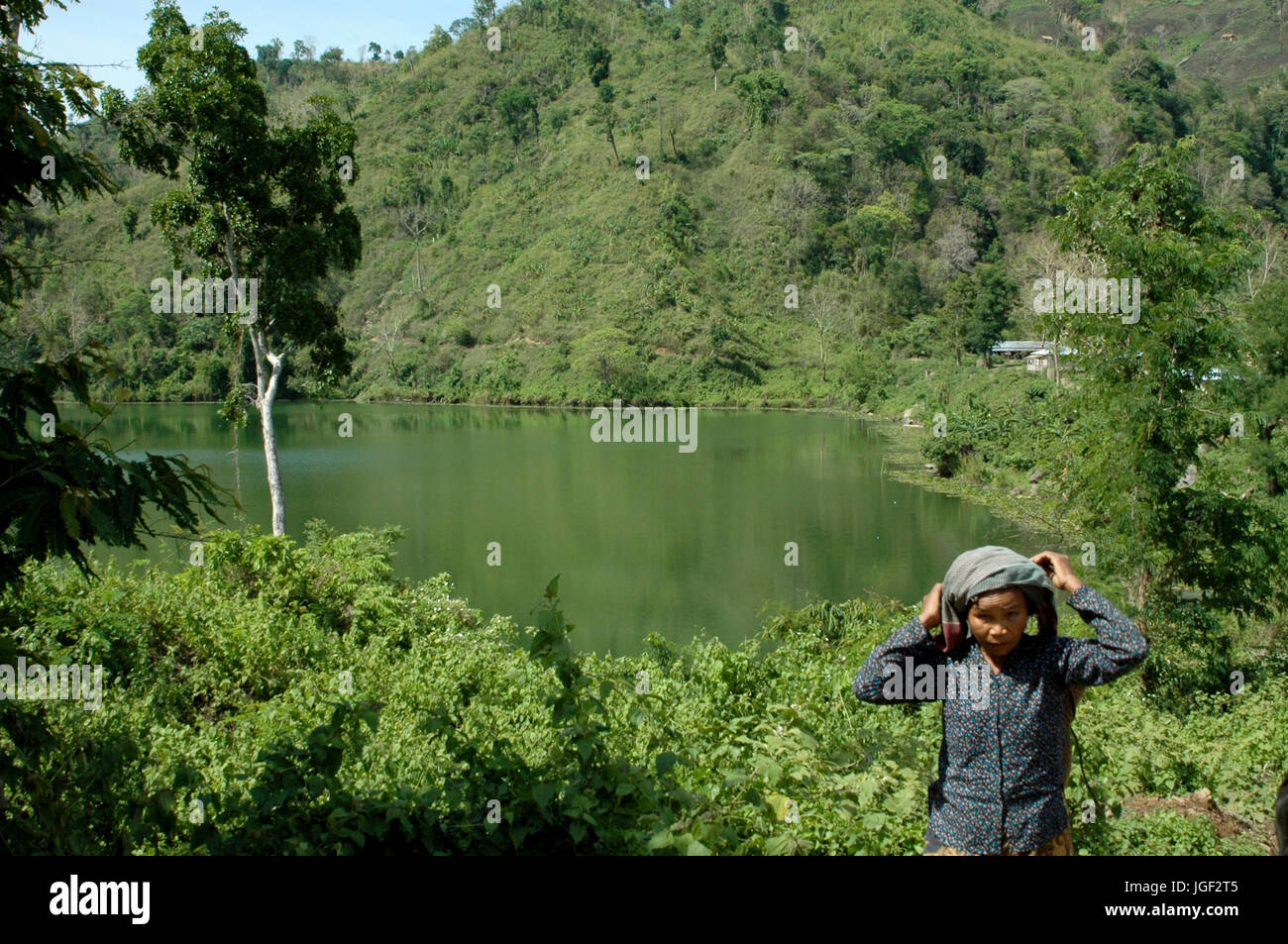 Beautiful Boga Lake at Ruma in Bandarban hill district. Bangladesh