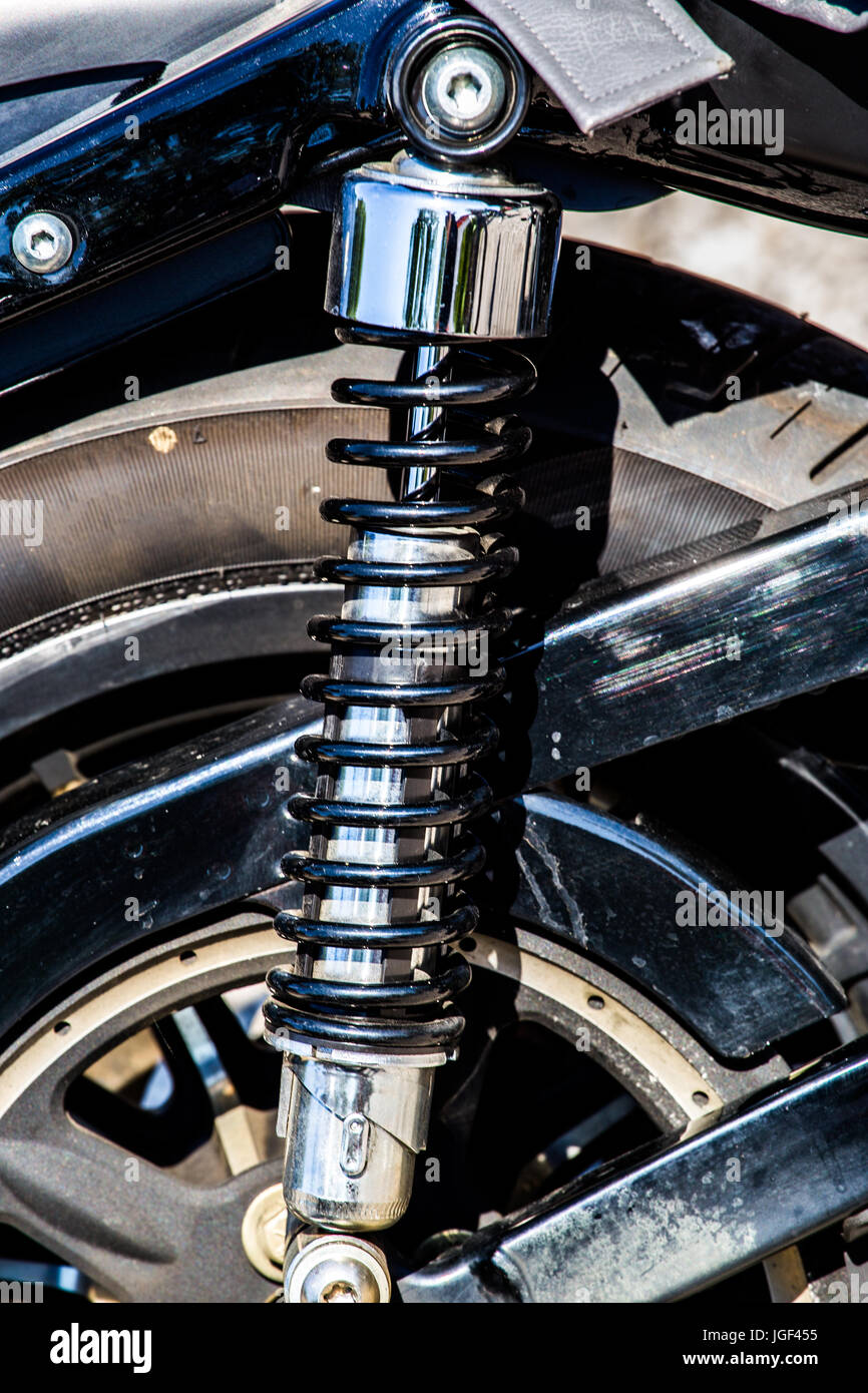 Shock absorber spring hi-res stock photography and images - Alamy