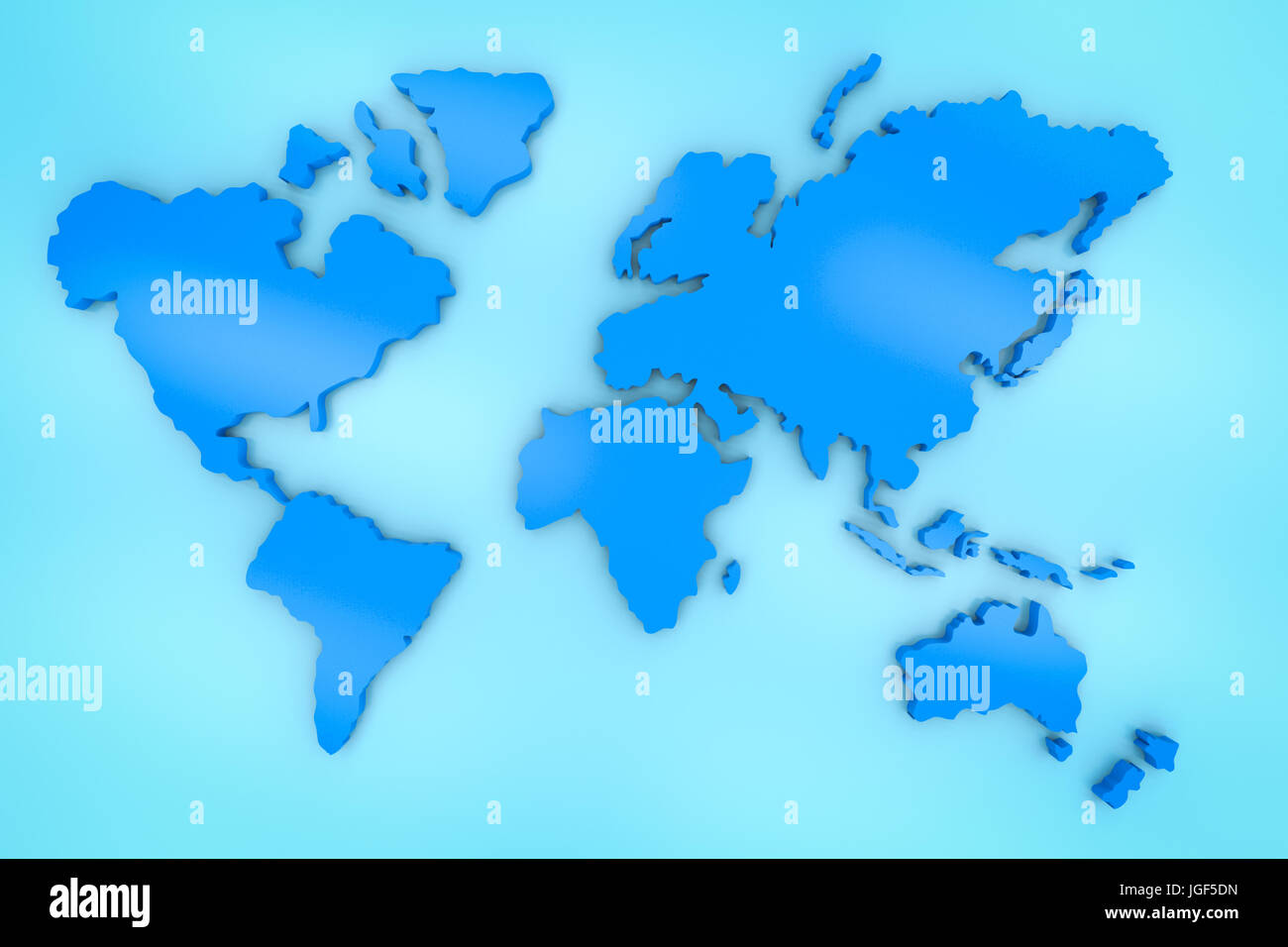 Blue world map hi-res stock photography and images - Alamy