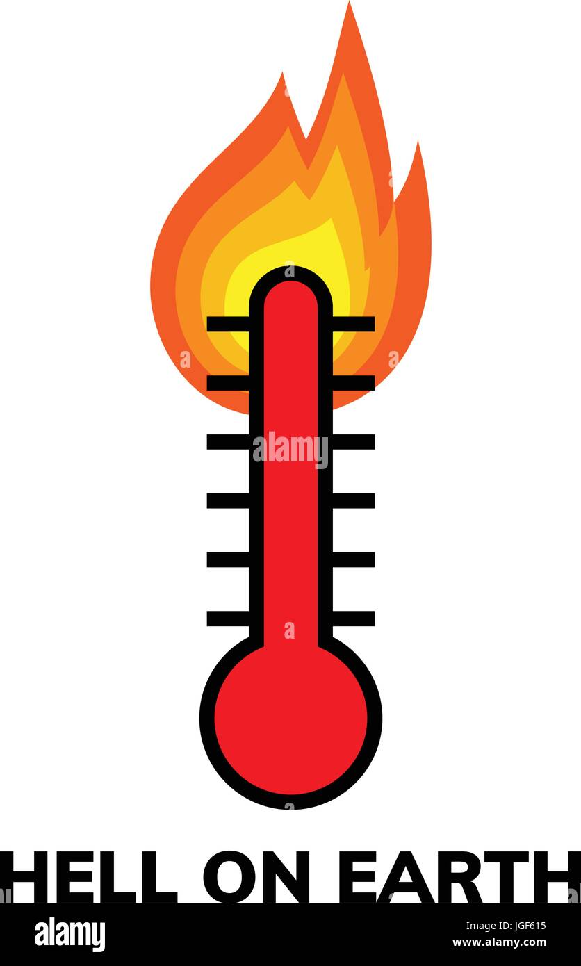 Earth Experiencing Extreme High Temperatures Thermometer Stock Illustration  2320981981