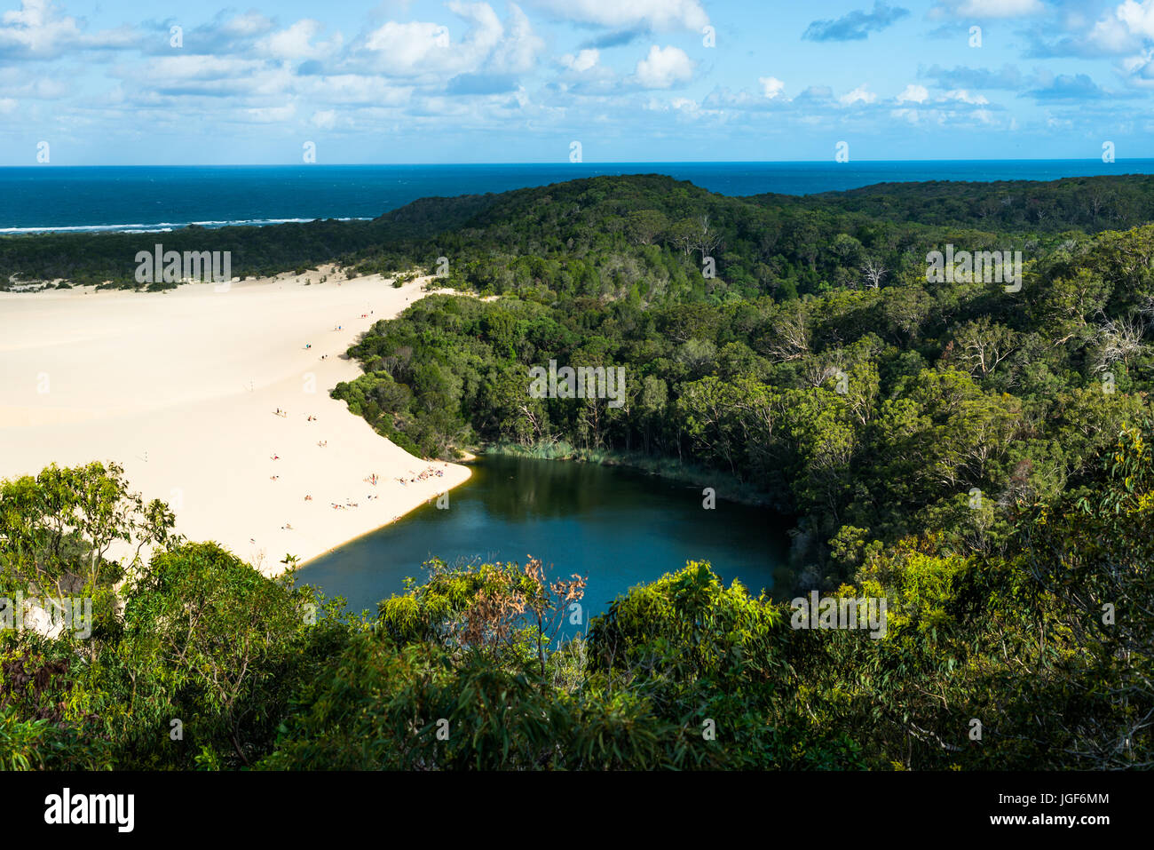 Lake Wabby, Fraser Island, Queensland, Australia. Stock Photo