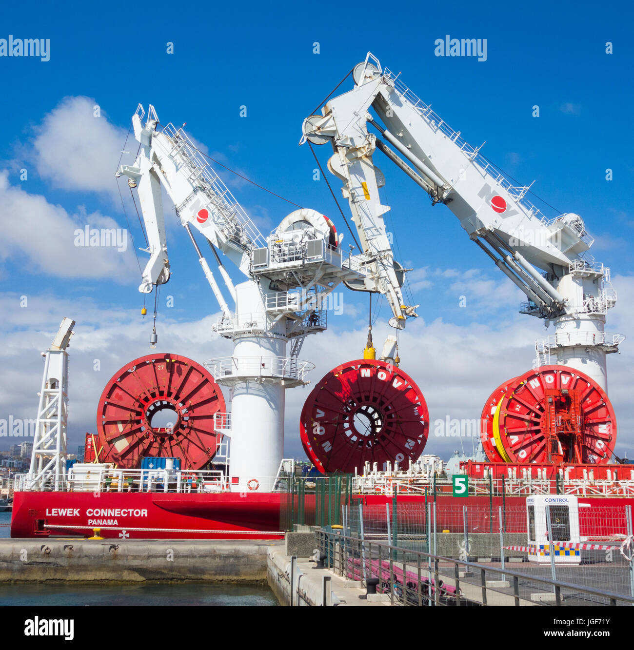 Lewek Connector, one of the largest and most advanced subsea installation and construction vessels in the world. Stock Photo