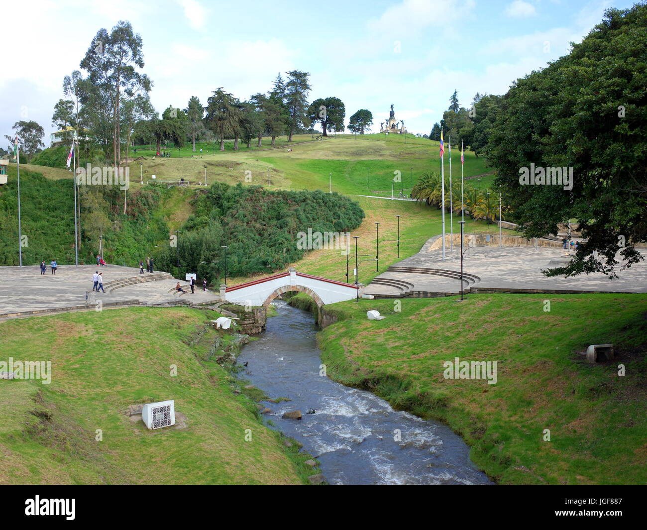 Puente de Boyaca, the site of the famous Battle of Boyaca where the army of Simon Bolivar, with the help of the British Legion, secured the independen Stock Photo